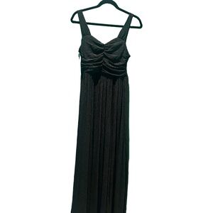 H&M Green Ruched Sweetheart Maxi Dress
